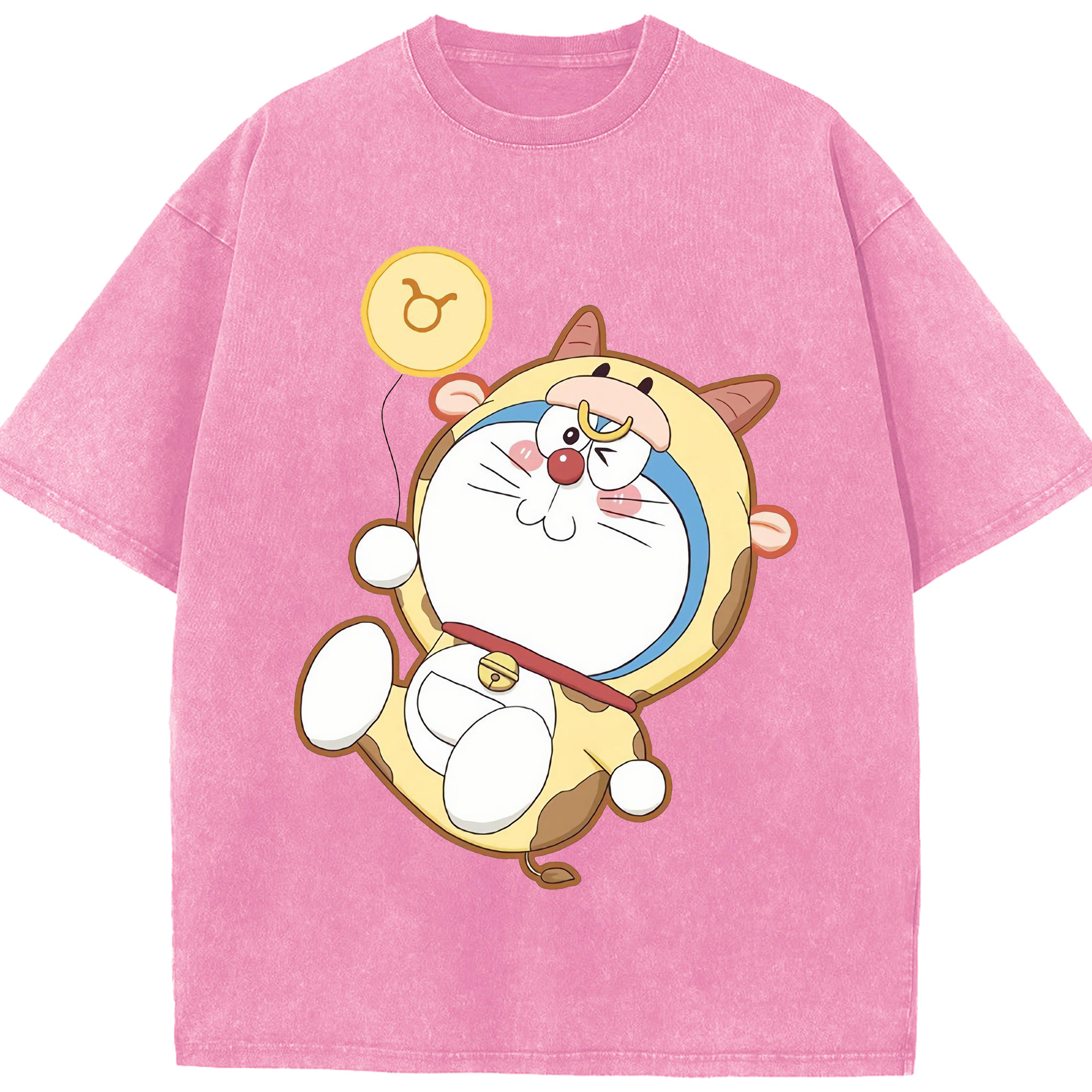 （画像用） ドラえもん Doraemon 綿100% ヴィンテージ風 半袖Tシャツ（フロントプリント）